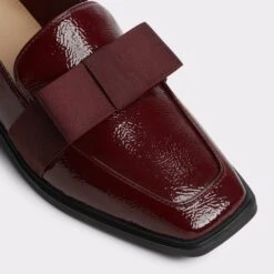 Aldo Hairalle Square Toe Loafers with Accent Bow -The Aldo Shop product 13875027 hairalle red 601 002 033 alt4 sq gy