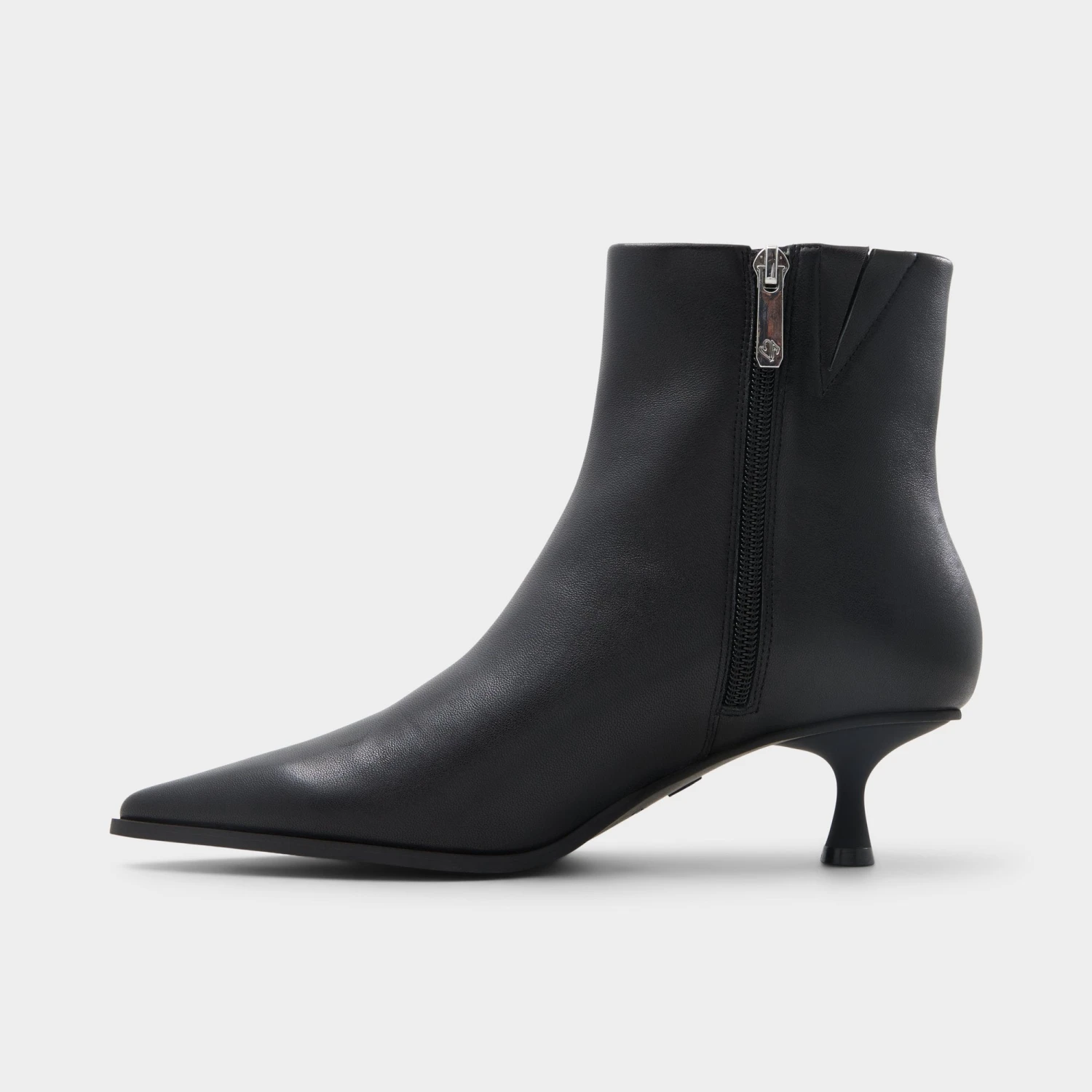Aldo Emmalie Minimalist Glossy Leather Kitten Heel Ankle Boots 5 Aldo Emmalie Minimalist Glossy Leather Kitten Heel Ankle Boots - Image 3