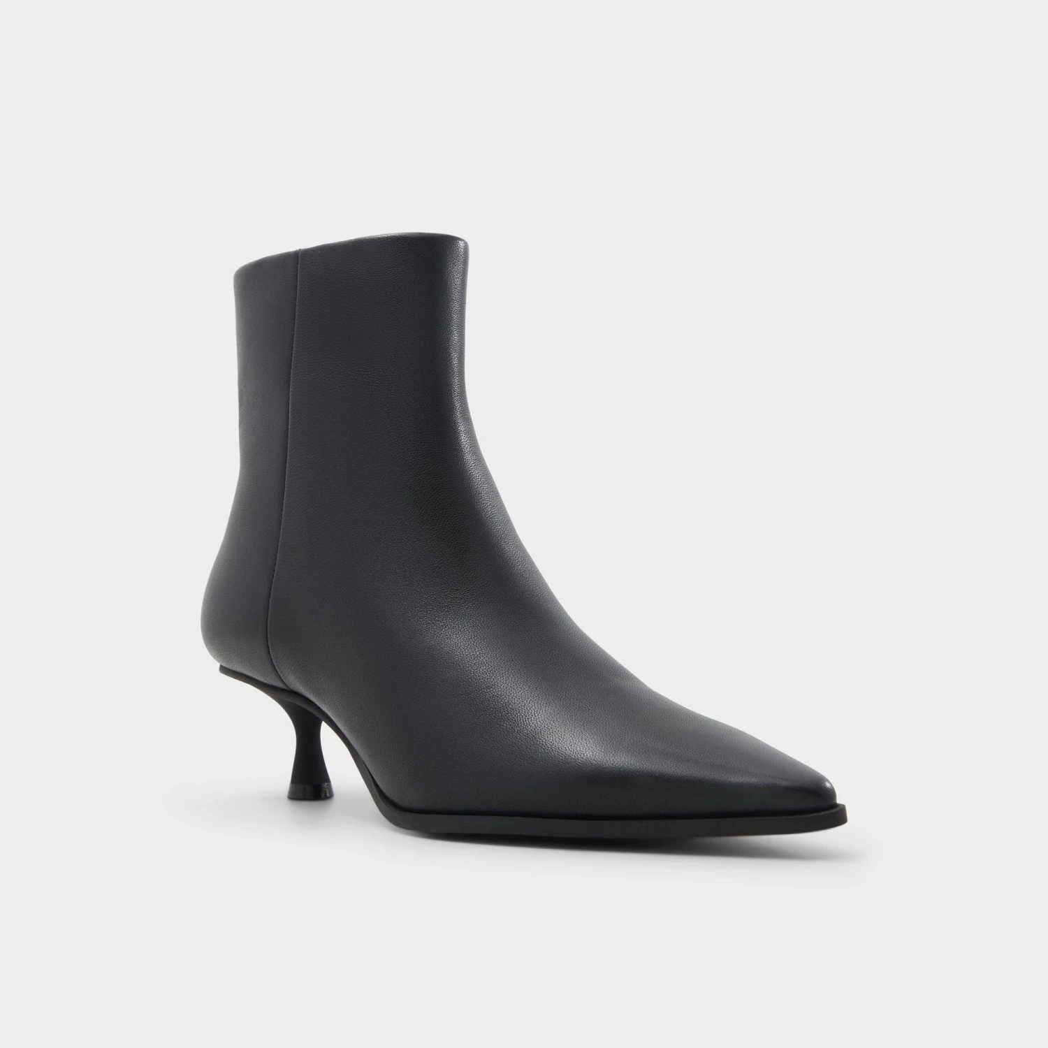 Aldo Emmalie Minimalist Glossy Leather Kitten Heel Ankle Boots 6 Aldo Emmalie Minimalist Glossy Leather Kitten Heel Ankle Boots - Image 4