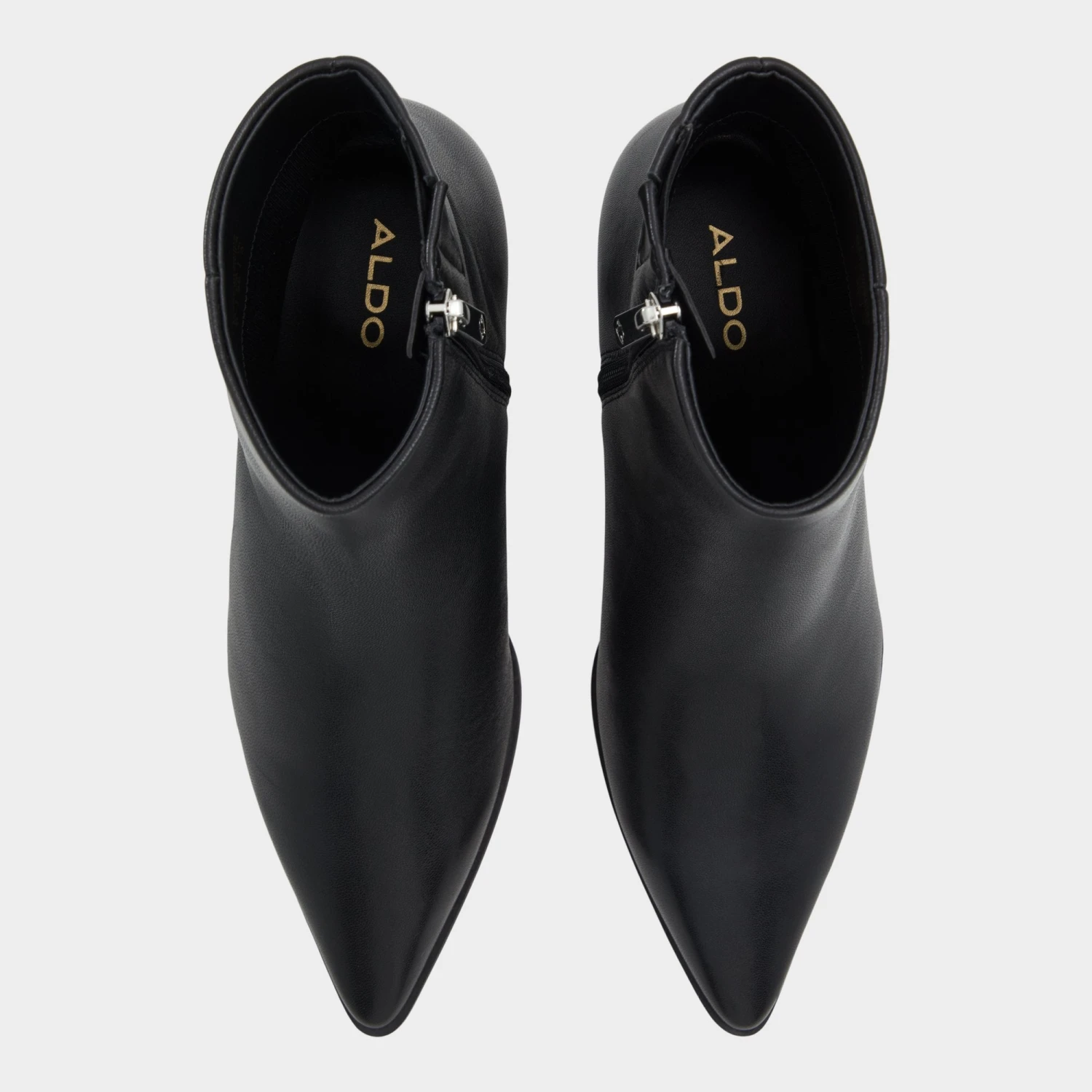 Aldo Emmalie Minimalist Glossy Leather Kitten Heel Ankle Boots 8 Aldo Emmalie Minimalist Glossy Leather Kitten Heel Ankle Boots - Image 6