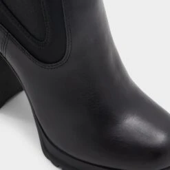 Aldo Bold Women's Leather Block Heel Chelsea Boots -The Aldo Shop product 13875058 bold black 001 001 043 detail sq gy