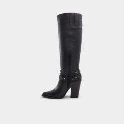 Aldo Thelidan-WC Pointed Toe Western Knee-High Boots -The Aldo Shop product 13875086 thelidan wc black 007 001 043 alt2 sq gy