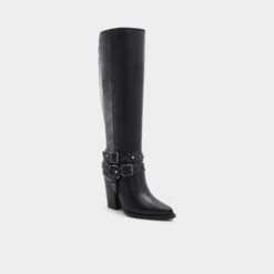 Aldo Thelidan-WC Pointed Toe Western Knee-High Boots -The Aldo Shop product 13875086 thelidan wc black 007 001 043 alt3 sq gy
