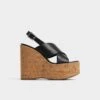 Aldo Sandcastle Women's Platform Heels -The Aldo Shop product 13903944 sandcastle black 001 001 043 main sq gy