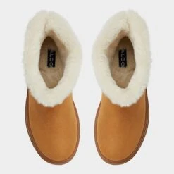 Aldo Plushy Women's Brown Casual Boots -The Aldo Shop product 13907055 plushy beige 274 003 027 alt5 sq gy