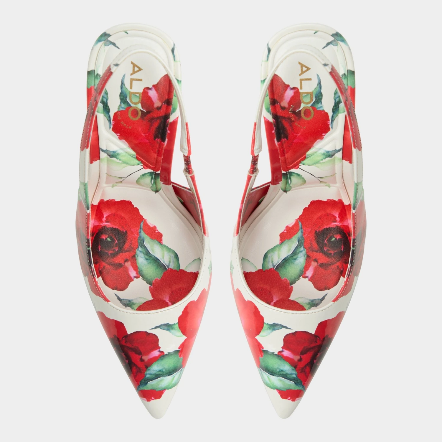 Aldo Lovebloom Floral Print Slingback Heels for Women 8 Aldo Lovebloom Floral Print Slingback Heels for Women - Image 6