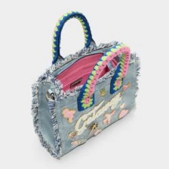 Aldo Beachyx Denim Fringe Tote Bag with Crochet Handles -The Aldo Shop product 13935142 beachyx blue 407 002 029 alt2 sq gy