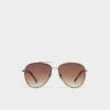 Aldo Arilicanx Women's Aviator Sunglasses -The Aldo Shop product 13935366 arilicanx brown 240 main sq gy