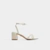 Aldo Bouclettie Women's Block Heel Dress Sandals -The Aldo Shop product 13964892 bouclettie white 110 003 032 main sq gy
