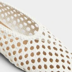 Aldo Joselia Women's Casual Ballet Flats -The Aldo Shop product 13966666 joselia white 100 002 050 detail sq gy