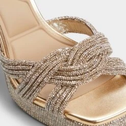 Aldo Shimma Women's Platform Dress Sandals -The Aldo Shop product 13967453 shimma gold 711 002 051 detail sq gy