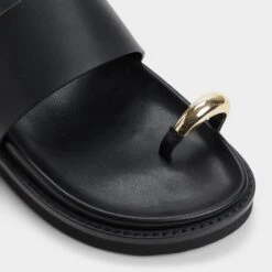 Aldo Beachstroll Women's Casual Summer Sandals -The Aldo Shop product 13967832 beachstroll black 001 001 043 alt4 sq gy