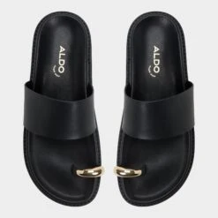 Aldo Beachstroll Women's Casual Summer Sandals -The Aldo Shop product 13967832 beachstroll black 001 001 043 alt5 sq gy