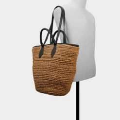 Aldo Carryall Straw Tote Bag -The Aldo Shop product 13989317 carryallstrawx beige 106 002 029 alt4 sq gy