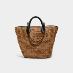 Aldo Carryall Straw Tote Bag