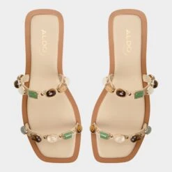 Aldo Sapphira Women's Flat Sandals - Summer Comfort Footwear -The Aldo Shop product 13991507 sapphira beige 260 001 031 alt5 sq gy