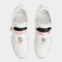 Aldo Princess Leather Sneakers with Customizable Satin Laces & Charms -The Aldo Shop product 14008285 princesssneaker white 100 001 043 alt5 sq gy