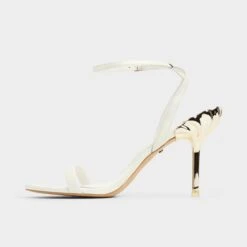 Aldo Arielheel Shell-Detail Stiletto Sandals -The Aldo Shop product 14008288 arielheel white 100 001 042 alt2 sq gy