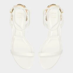 Aldo Arielheel Shell-Detail Stiletto Sandals -The Aldo Shop product 14008288 arielheel white 100 001 042 alt5 sq gy