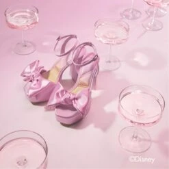 Aldo Stepsisters Pink Satin Platform Heels with Bow Accent -The Aldo Shop product 14008302 stepsistersheel pink 680 003 032 campaign part sq nt