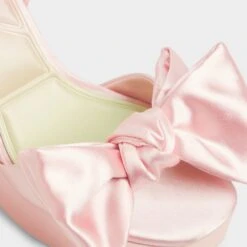 Aldo Stepsisters Pink Satin Platform Heels with Bow Accent -The Aldo Shop product 14008302 stepsistersheel pink 680 003 032 detail sq gy