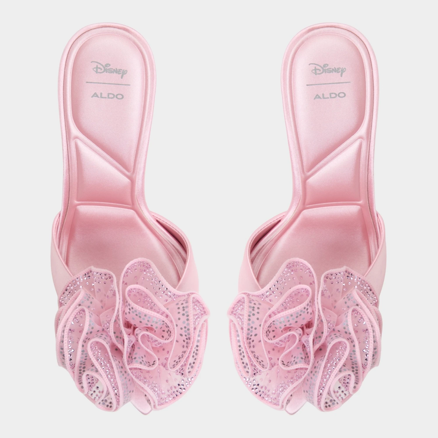 Aldo Auroramule - Pink Satin Heeled Mules with Rhinestone Detail 8 Aldo Auroramule - Pink Satin Heeled Mules with Rhinestone Detail - Image 6
