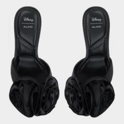 Aldo Women's Maleficent Mule - Black Satin Floral Sandals -The Aldo Shop product 14008307 maleficientmule black 001 003 032 alt5 sq gy