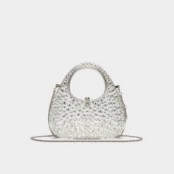 Aldo Cinderella Translucent Gemstone Top Handle Bag