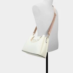 Aldo Sloanaax Women's Shoulder Bag - Stylish Everyday Essential -The Aldo Shop product 14009256 sloanaax white 100 002 029 alt3 sq gy