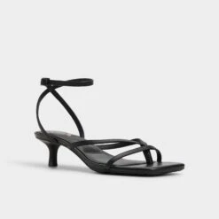 Aldo Soffie Women's Kitten Heel Dress Sandals -The Aldo Shop product 14017660 soffie black 001 001 043 alt3 sq gy