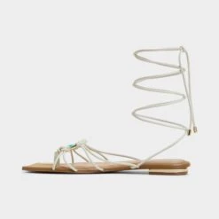 Aldo Nirena Women's Flat Sandals 12 Aldo Nirena Women's Flat Sandals -The Aldo Shop product 14017728 nirena white 121 002 043 alt2 sq gy