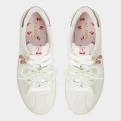 Aldo Sweetthing Women's Retro Leather and Canvas Sneakers 16 Aldo Sweetthing Women's Retro Leather and Canvas Sneakers -The Aldo Shop product 14030358 sweetthing white 121 001 046 alt5 sq gy