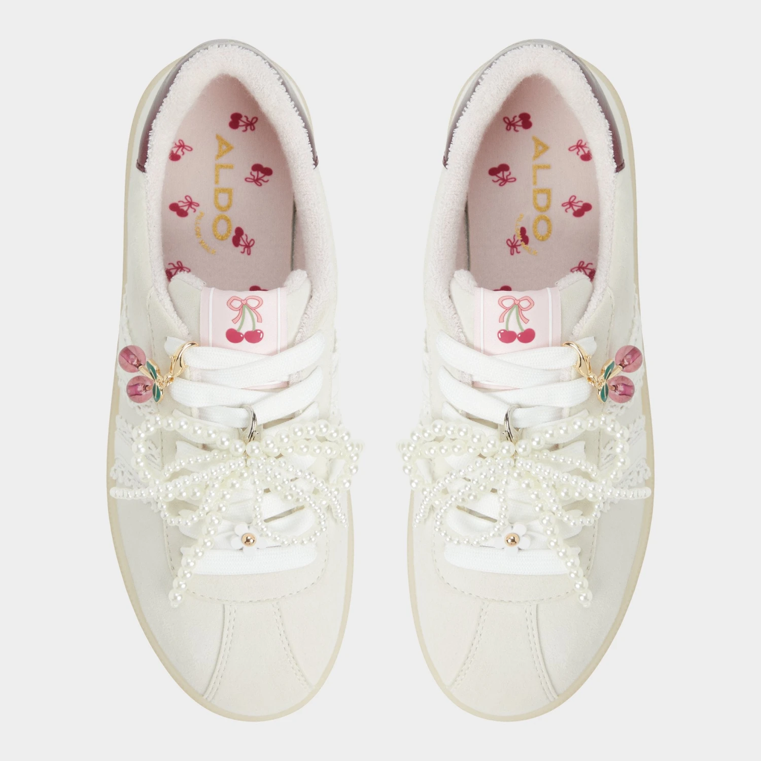 Aldo Sweetthing Women's Retro Leather and Canvas Sneakers 8 Aldo Sweetthing Women's Retro Leather and Canvas Sneakers - Image 6