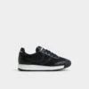 Aldo Stepcount Women's Retro-Inspired Sneakers with Contrast Trim -The Aldo Shop product 14030360 stepcount black 001 003 023 main sq gy