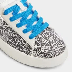 Aldo x Timothy Goodman Women's Leather Street-Art Sneakers 16 Aldo x Timothy Goodman Women's Leather Street-Art Sneakers -The Aldo Shop product 14038436 tgoodman01 white 122 002 043 alt4 sq gy