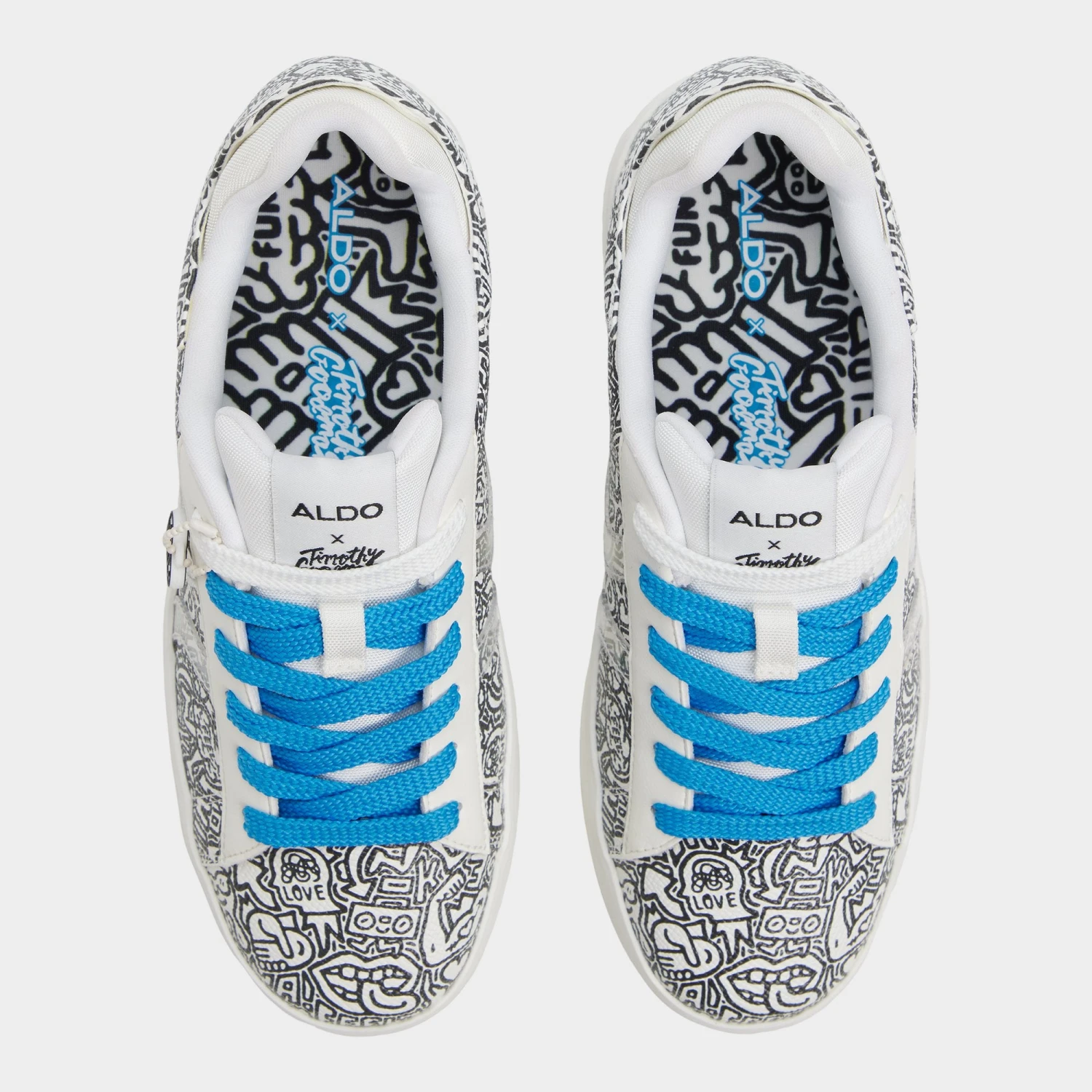 Aldo x Timothy Goodman Women's Leather Street-Art Sneakers 8 Aldo x Timothy Goodman Women's Leather Street-Art Sneakers - Image 6