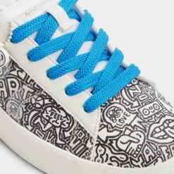 Aldo x Timothy Goodman Women's Leather Street-Art Sneakers 19 Aldo x Timothy Goodman Women's Leather Street-Art Sneakers -The Aldo Shop product 14038436 tgoodman01 white 122 002 043 detail sq gy