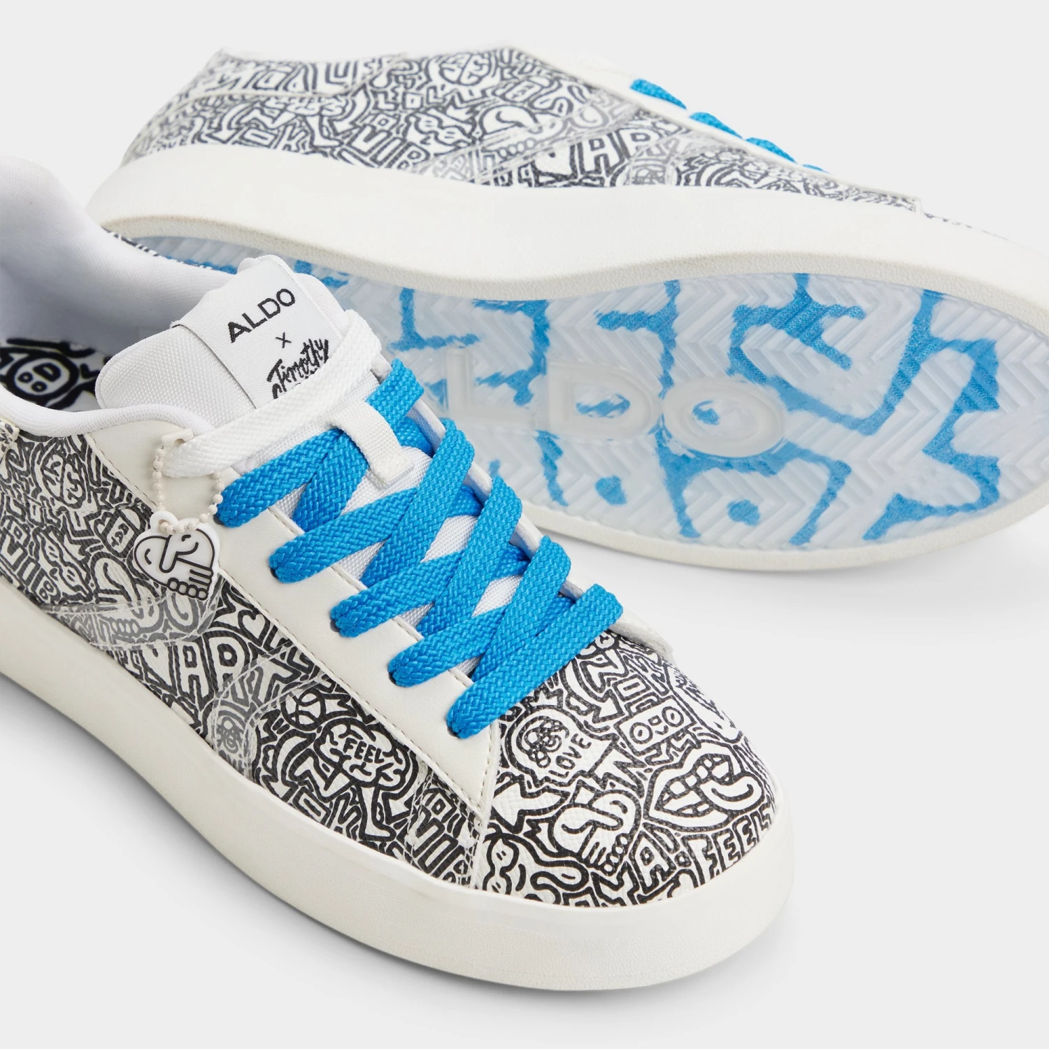 Aldo x Timothy Goodman Women's Leather Street-Art Sneakers 11 Aldo x Timothy Goodman Women's Leather Street-Art Sneakers - Image 9