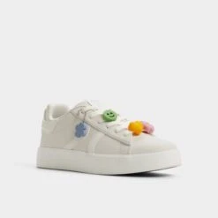 Aldo Hyperthalamuscorp Women's Floral Charms Padded Sneakers -The Aldo Shop product 14038440 hypertmc01 white 154 002 043 alt3 sq gy
