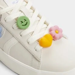 Aldo Hyperthalamuscorp Women's Floral Charms Padded Sneakers -The Aldo Shop product 14038440 hypertmc01 white 154 002 043 detail sq gy