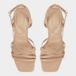 Aldo Esther Women's Brown Dress Sandals -The Aldo Shop product 14039513 esther beige 274 001 043 alt5 sq gy