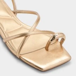 Aldo Synthesa Women's Dress Sandals -The Aldo Shop product 14039526 synthesa gold 711 002 051 alt4 sq gy
