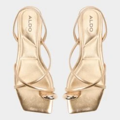 Aldo Synthesa Women's Dress Sandals -The Aldo Shop product 14039526 synthesa gold 711 002 051 alt5 sq gy