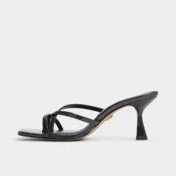 Aldo Calypsa Women's Animal Print Dress Sandals -The Aldo Shop product 14039551 calypsa black 001 001 042 alt2 sq gy