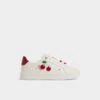 Aldo Cherrylove Women's Low-Top Sneakers with Gold Heart Accents