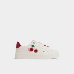 Aldo Cherrylove Women's Low-Top Sneakers with Gold Heart Accents