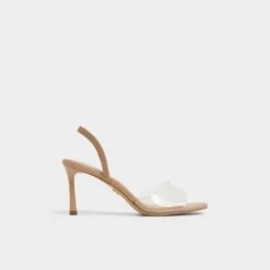 Aldo Andyana Clear PVC Slingback Stiletto Heels