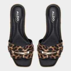 Aldo Darlina Women's Leopard Print Faux-Fur Slide with Spike Detail 15 Aldo Darlina Women's Leopard Print Faux-Fur Slide with Spike Detail -The Aldo Shop product 14053458 darlina multi 967 003 032 alt5 sq gy