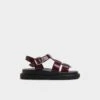 Aldo Linettie - Modern Patent Fisherman Sandals with Chunky Lug Sole -The Aldo Shop product 14053632 linettie red 640 002 042 main sq gy