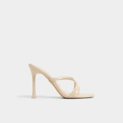 Aldo Velaia Women's Leather Cross-Strap Stiletto Mules